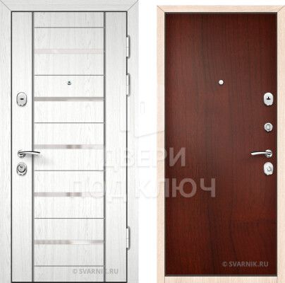 Дверь белая в квартиру ДПК-9283